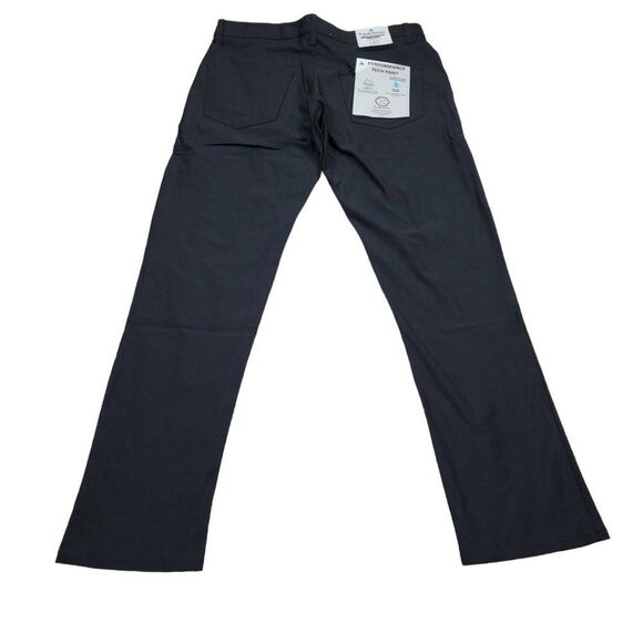 Tailor Vintage New Canaan Slim Fit Luxe Performance Tech Pants Size 32x30 Black - Picture 2 of 10